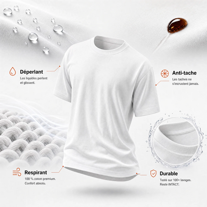 T-shirt premium anti-taches pour homme